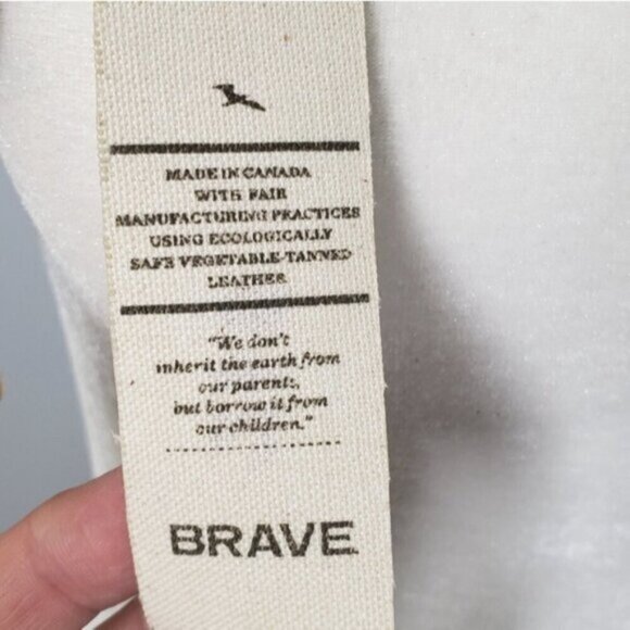 New Brave Braided Three Straps Leather Belt Ecological Brown Size 32 - Picture 7 of 14